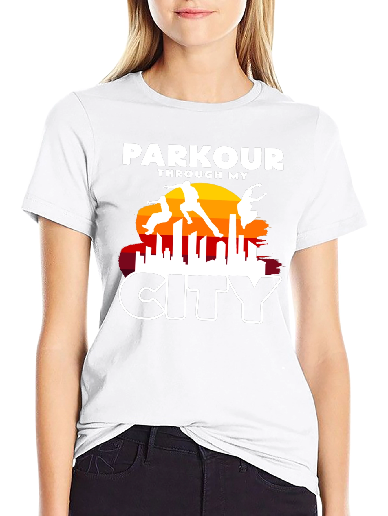 Parkour Through My City Graphic Tee