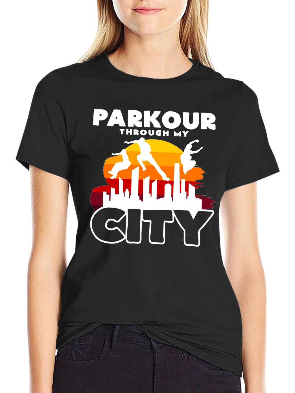 Parkour Through My City Graphic Tee