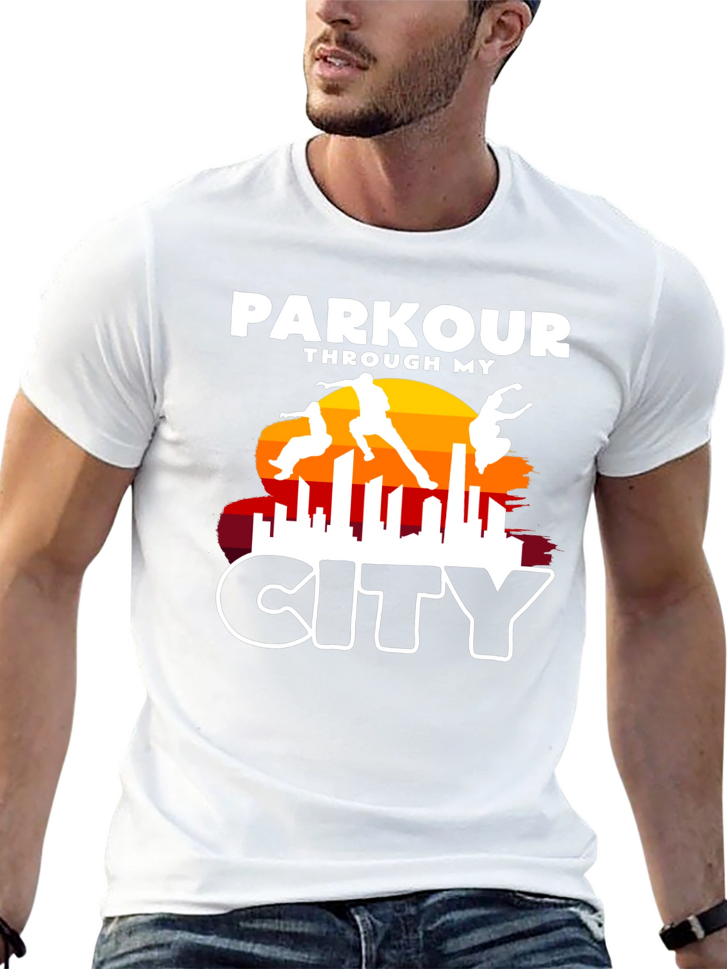Parkour Through My City Graphic Tee