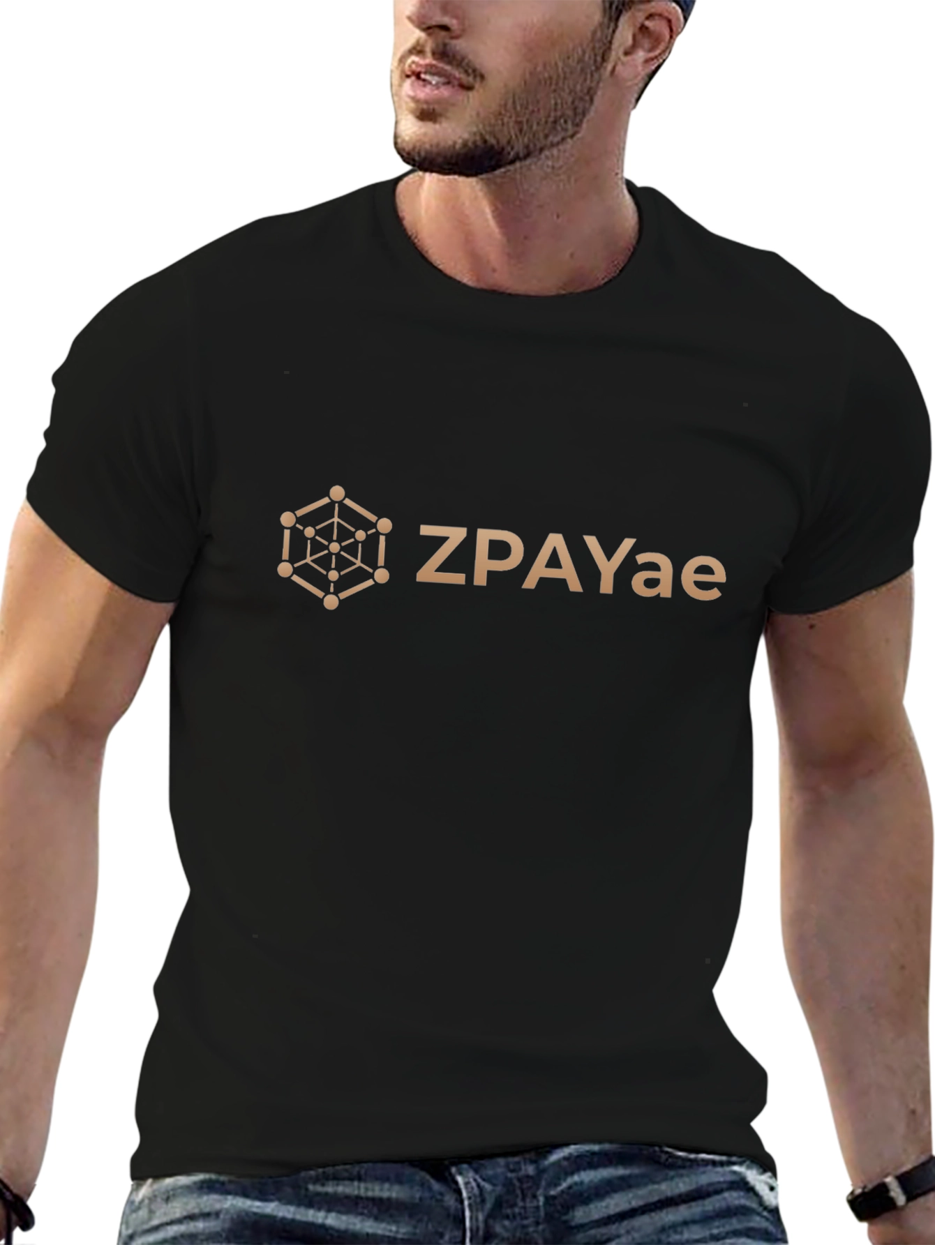 ZPAYae Graphic Tee - Black Casual T-Shirt
