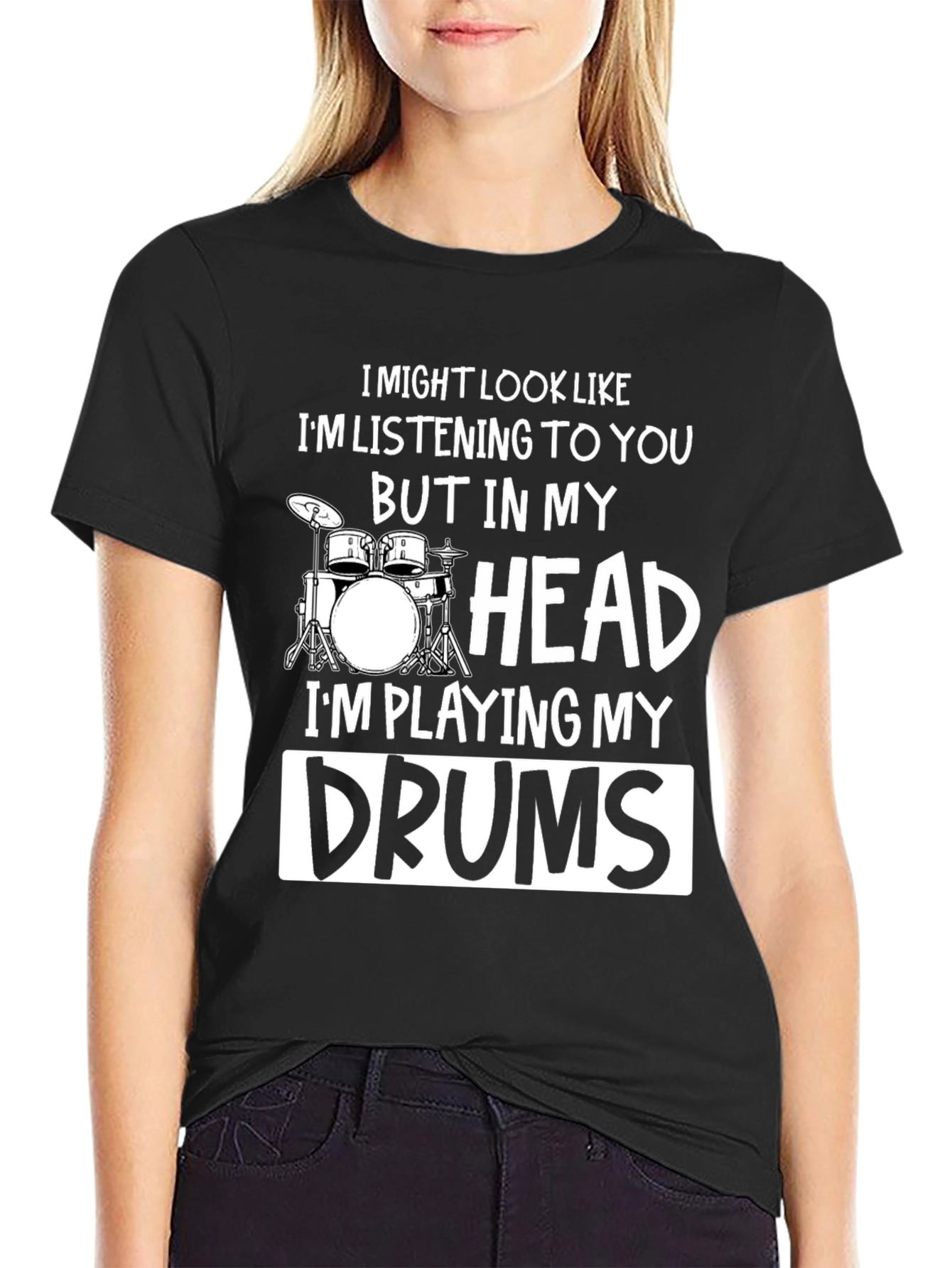 Drummer T-Shirt - Im Playing My Drums