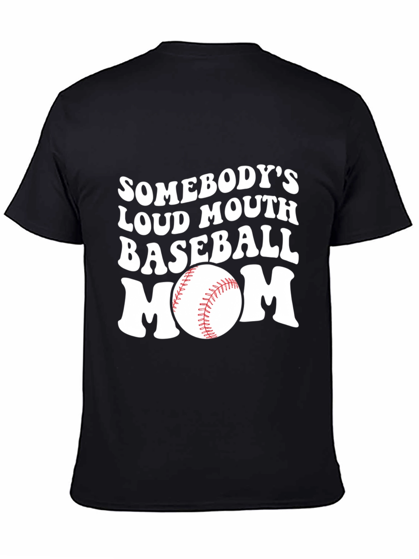 Loud Mouth Baseball Mom Graphic T-Shirt