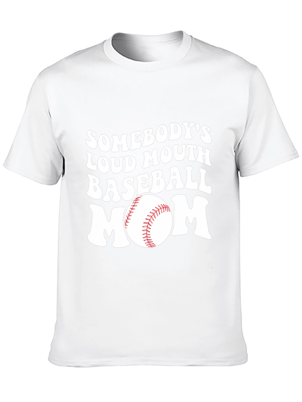 Loud Mouth Baseball Mom Graphic T-Shirt