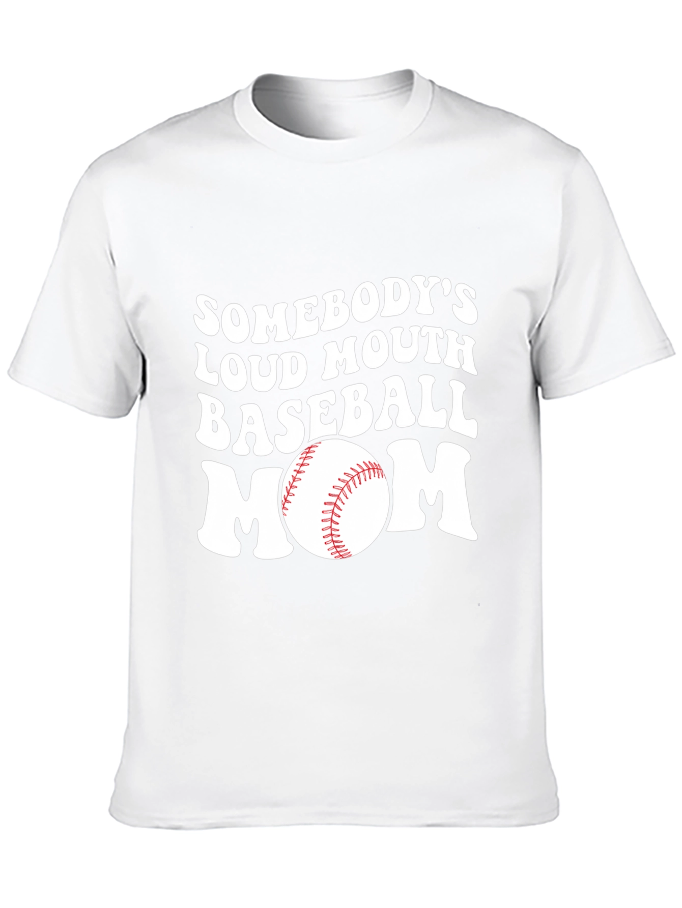 Loud Mouth Baseball Mom Graphic T-Shirt
