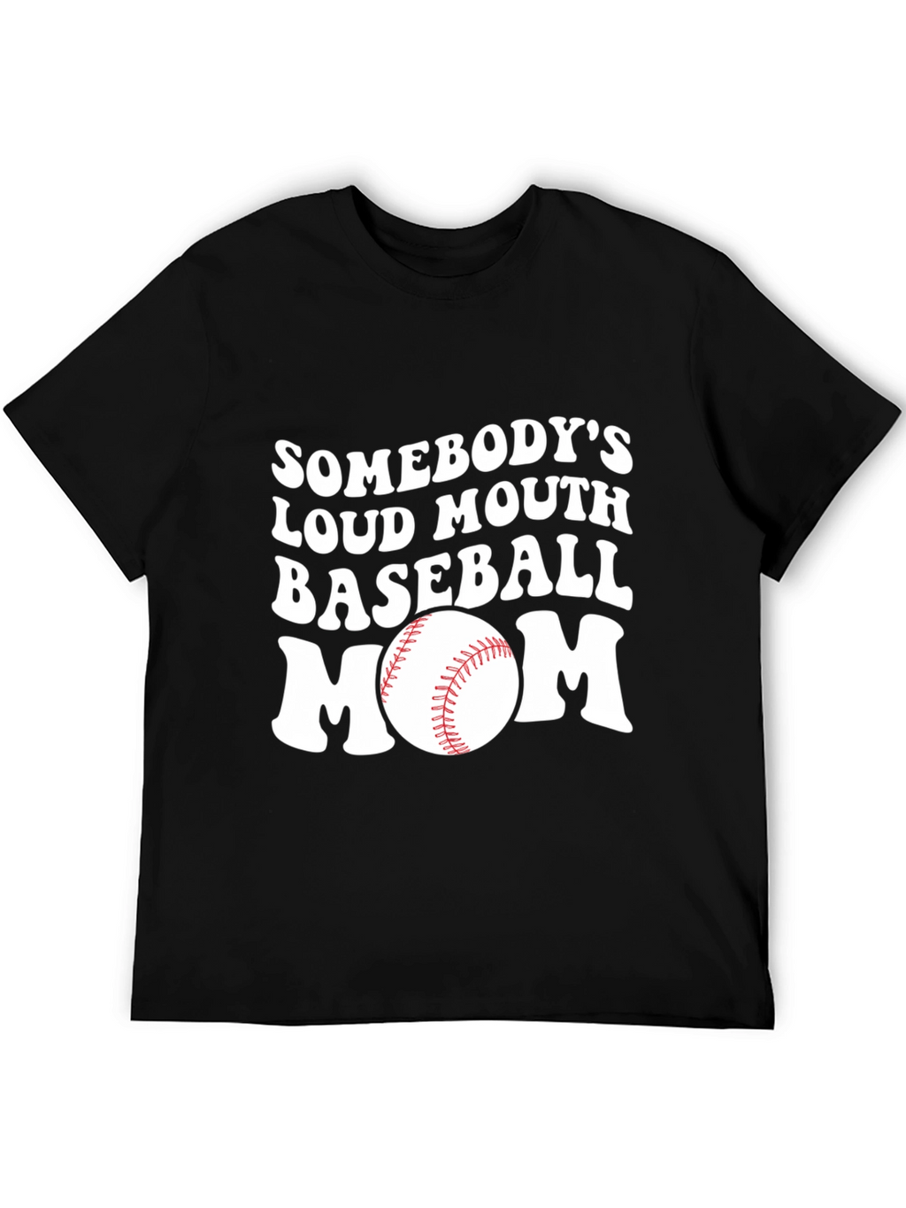 Loud Mouth Baseball Mom Graphic T-Shirt