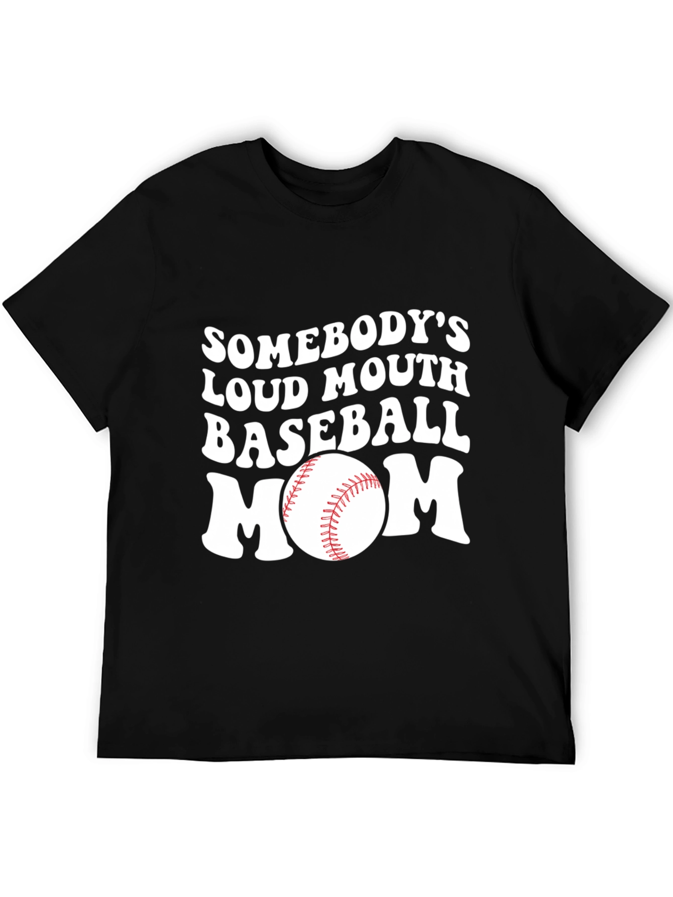 Loud Mouth Baseball Mom Graphic T-Shirt
