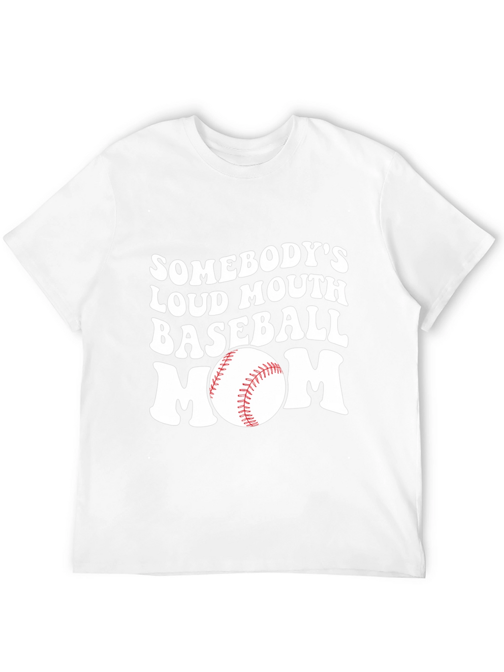 Loud Mouth Baseball Mom Graphic T-Shirt