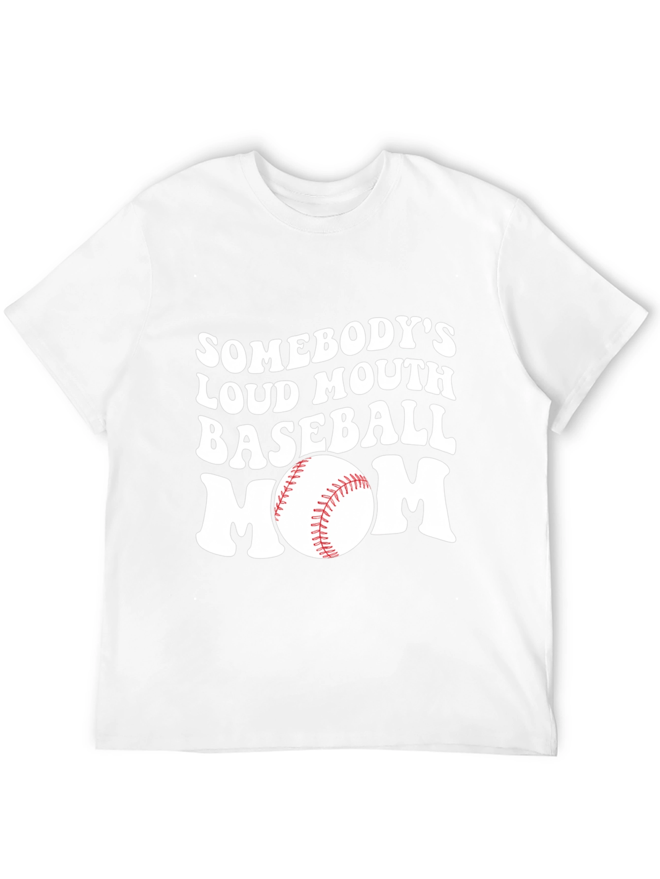 Loud Mouth Baseball Mom Graphic T-Shirt
