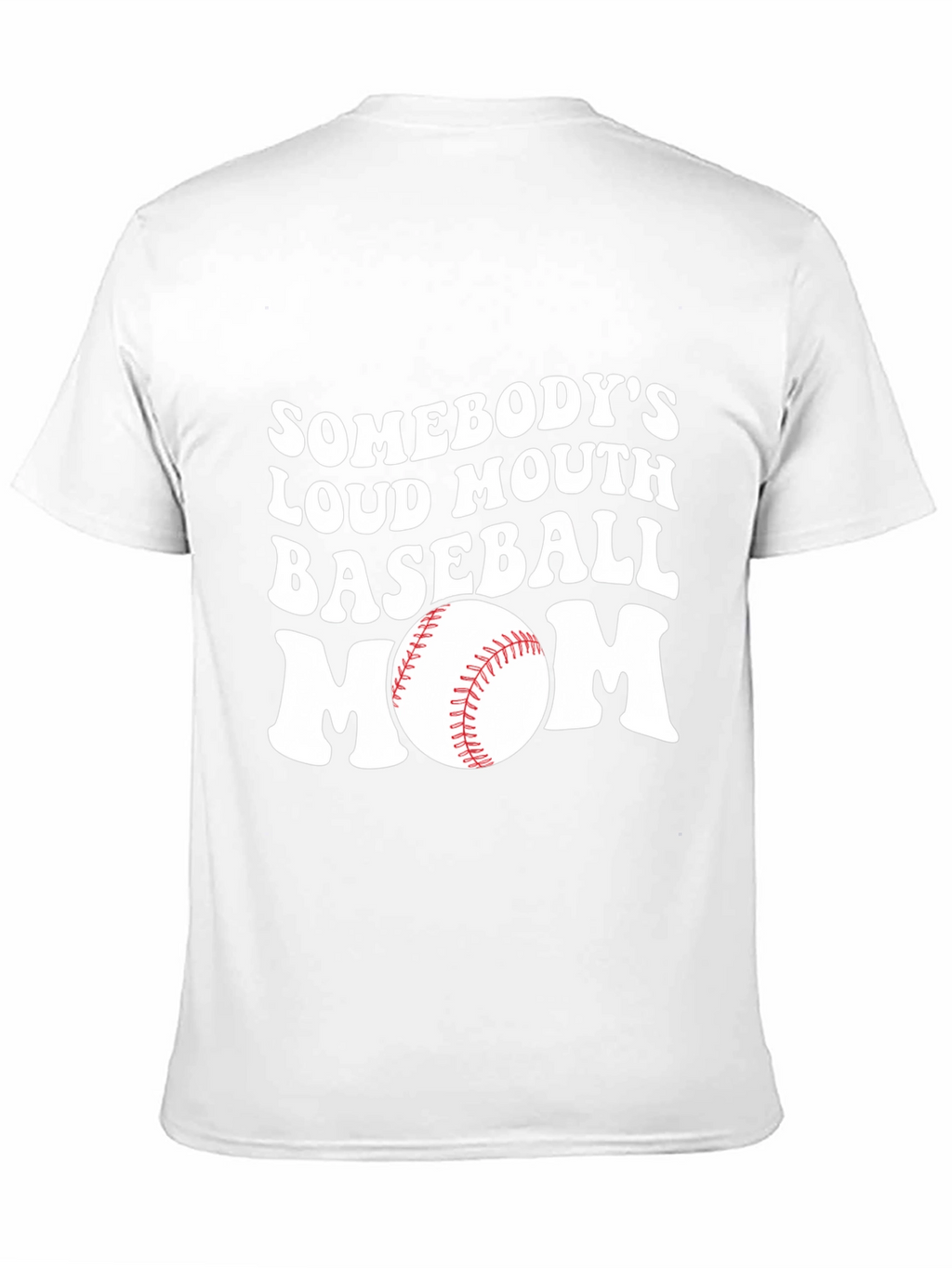 Loud Mouth Baseball Mom Graphic T-Shirt