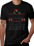 Be Nice to Air Force Officer Santa T-Shirt