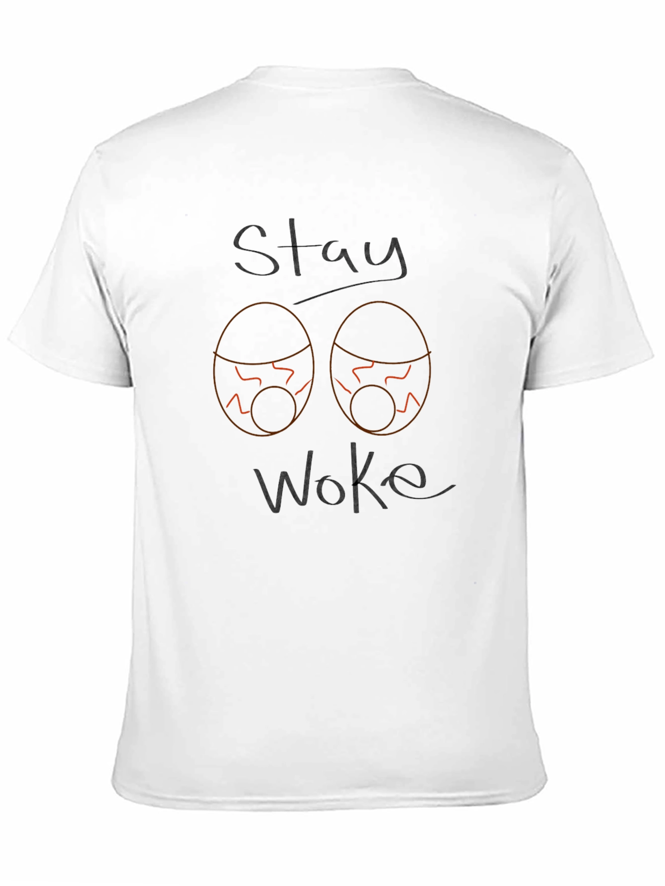 Stay Woke Graphic Tee - Mens Black T-Shirt