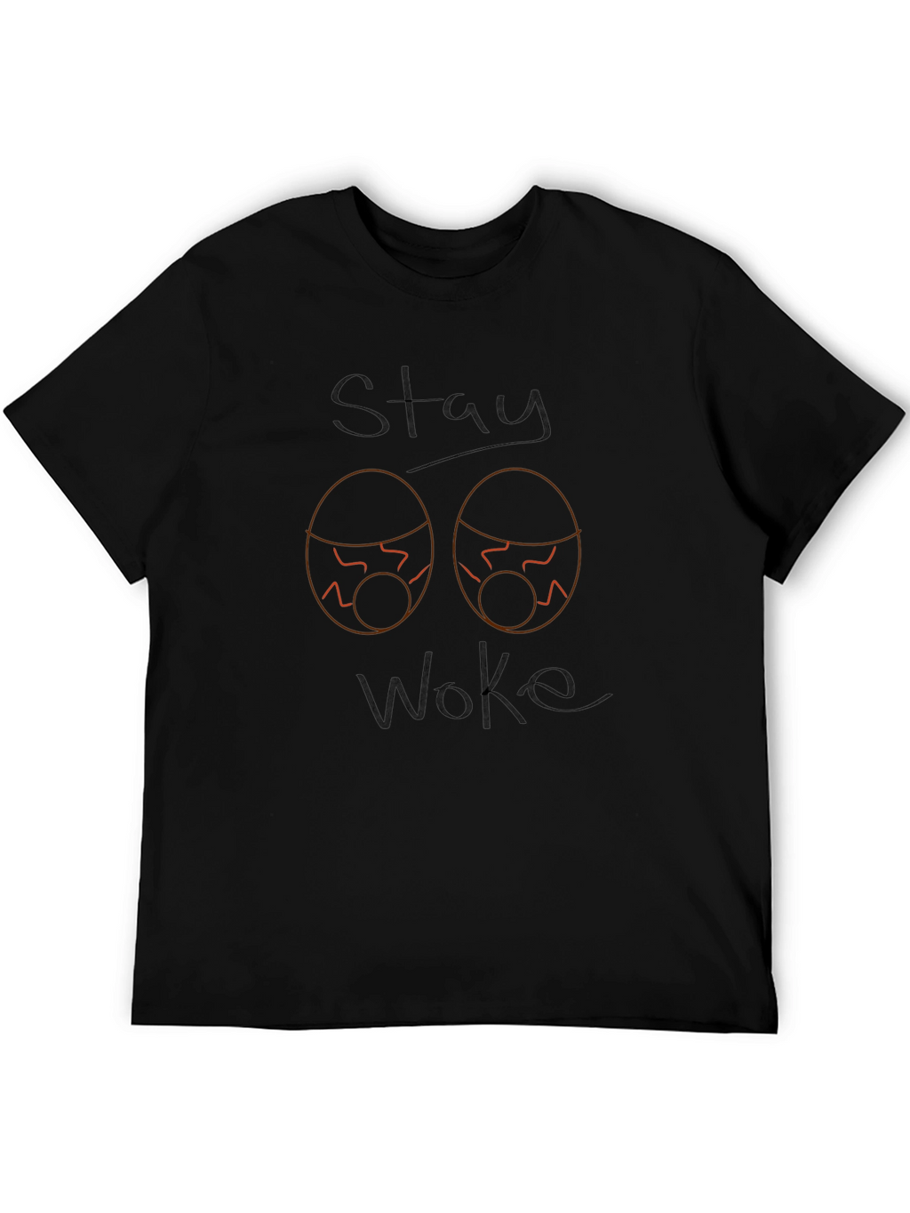Stay Woke Graphic Tee - Mens Black T-Shirt