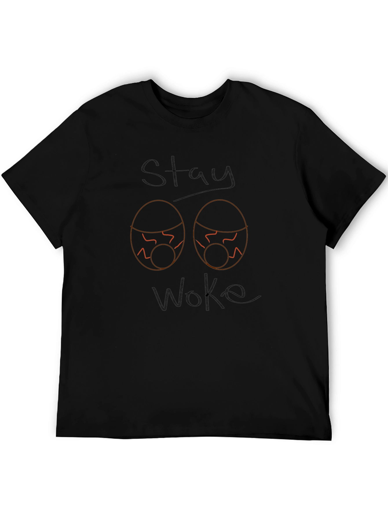Stay Woke Graphic Tee - Mens Black T-Shirt