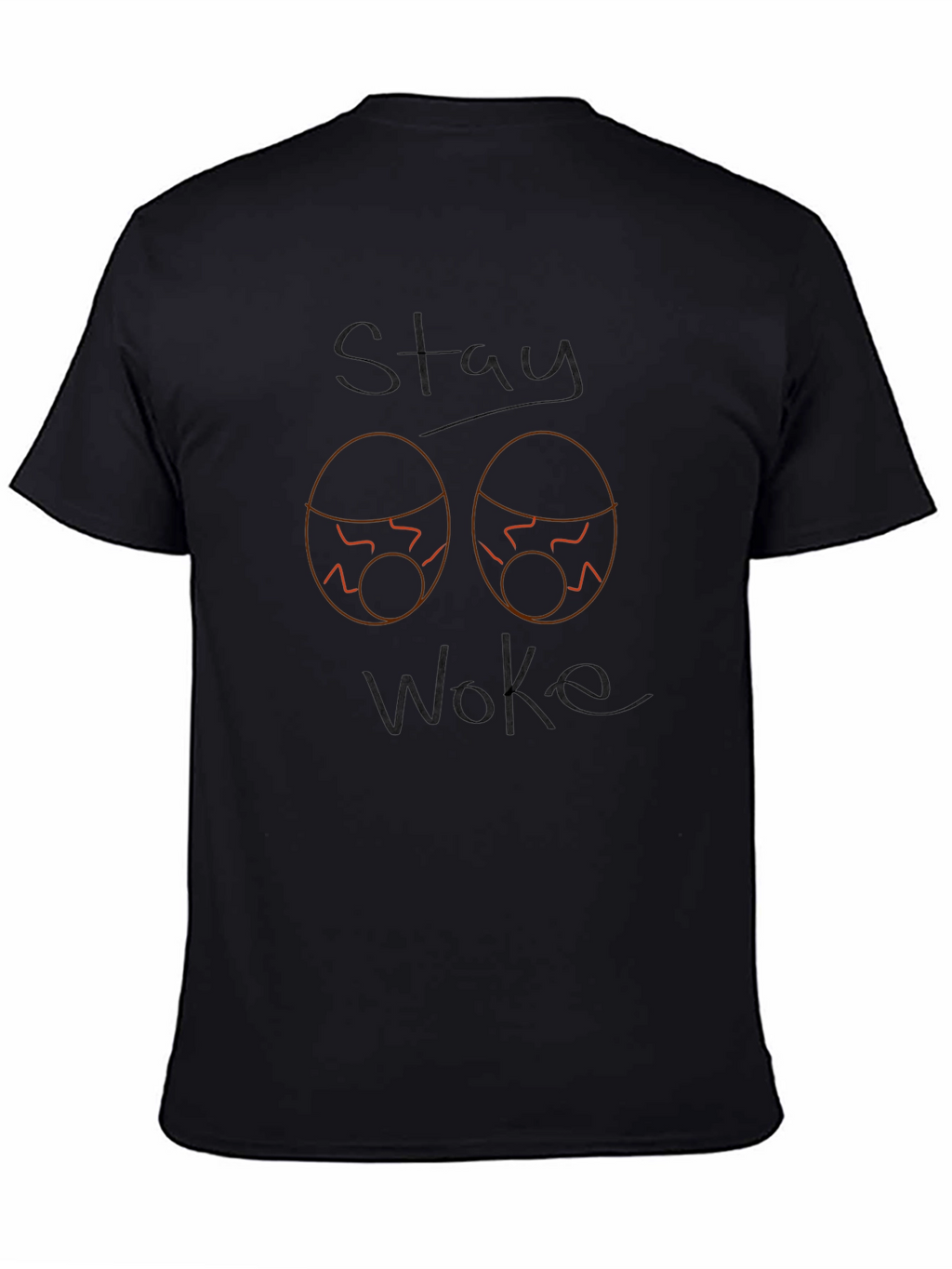 Stay Woke Graphic Tee - Mens Black T-Shirt