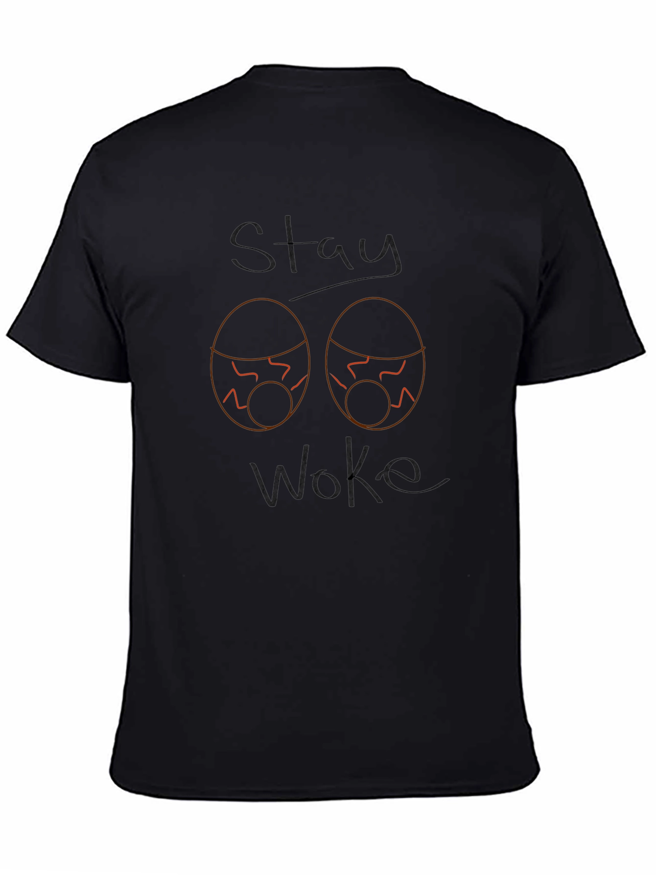 Stay Woke Graphic Tee - Mens Black T-Shirt