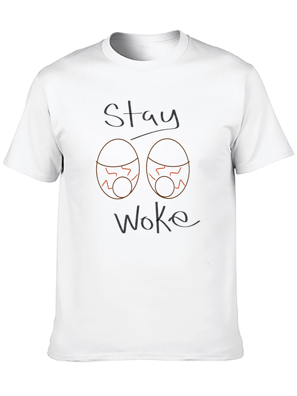 Stay Woke Graphic Tee - Mens Black T-Shirt