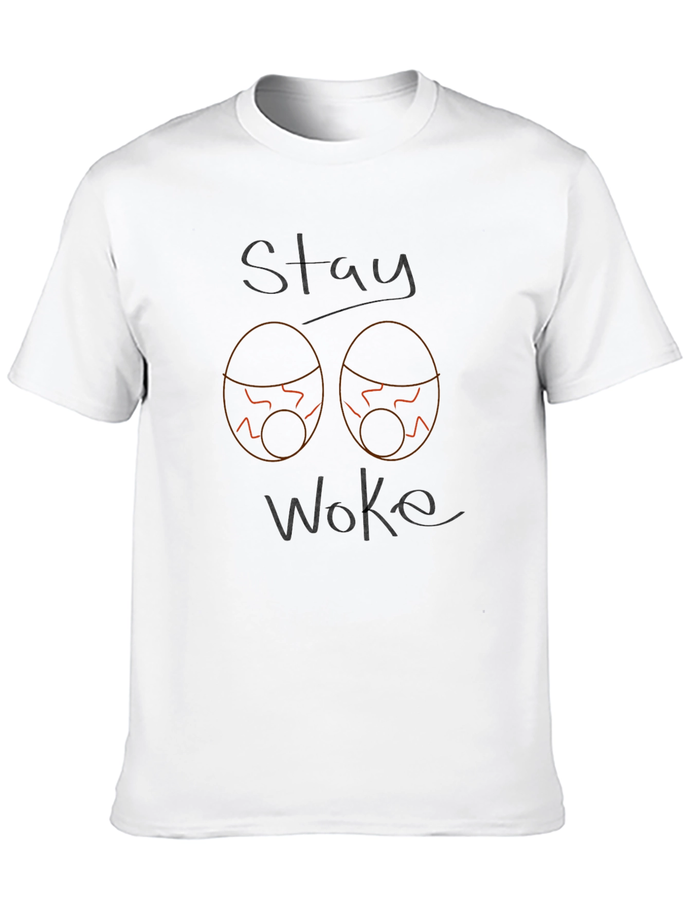 Stay Woke Graphic Tee - Mens Black T-Shirt