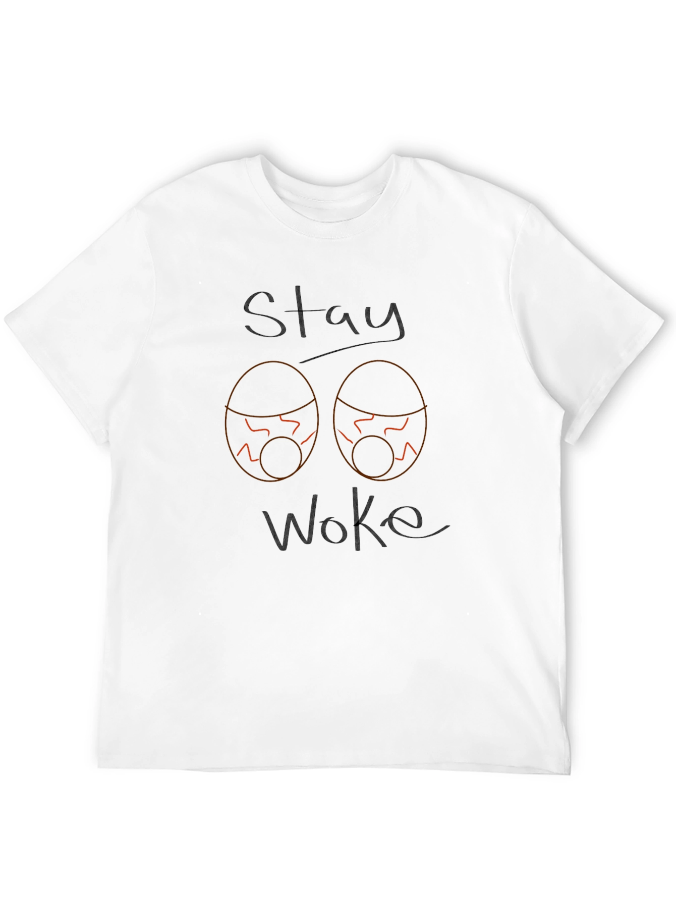 Stay Woke Graphic Tee - Mens Black T-Shirt