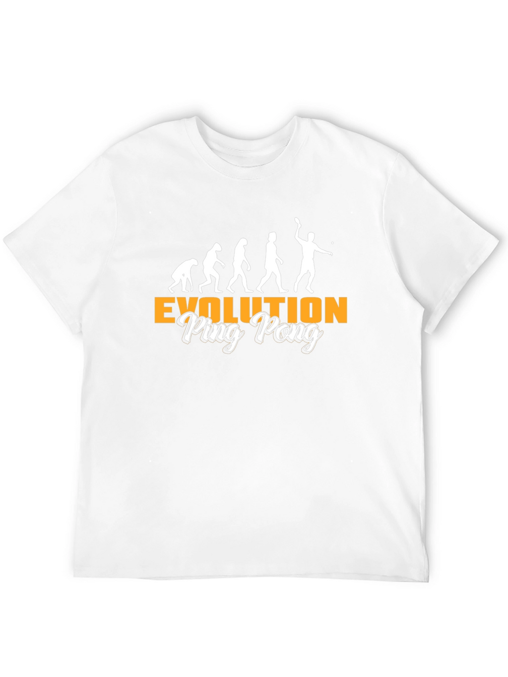 Evolution of Ping Pong Black T-Shirt