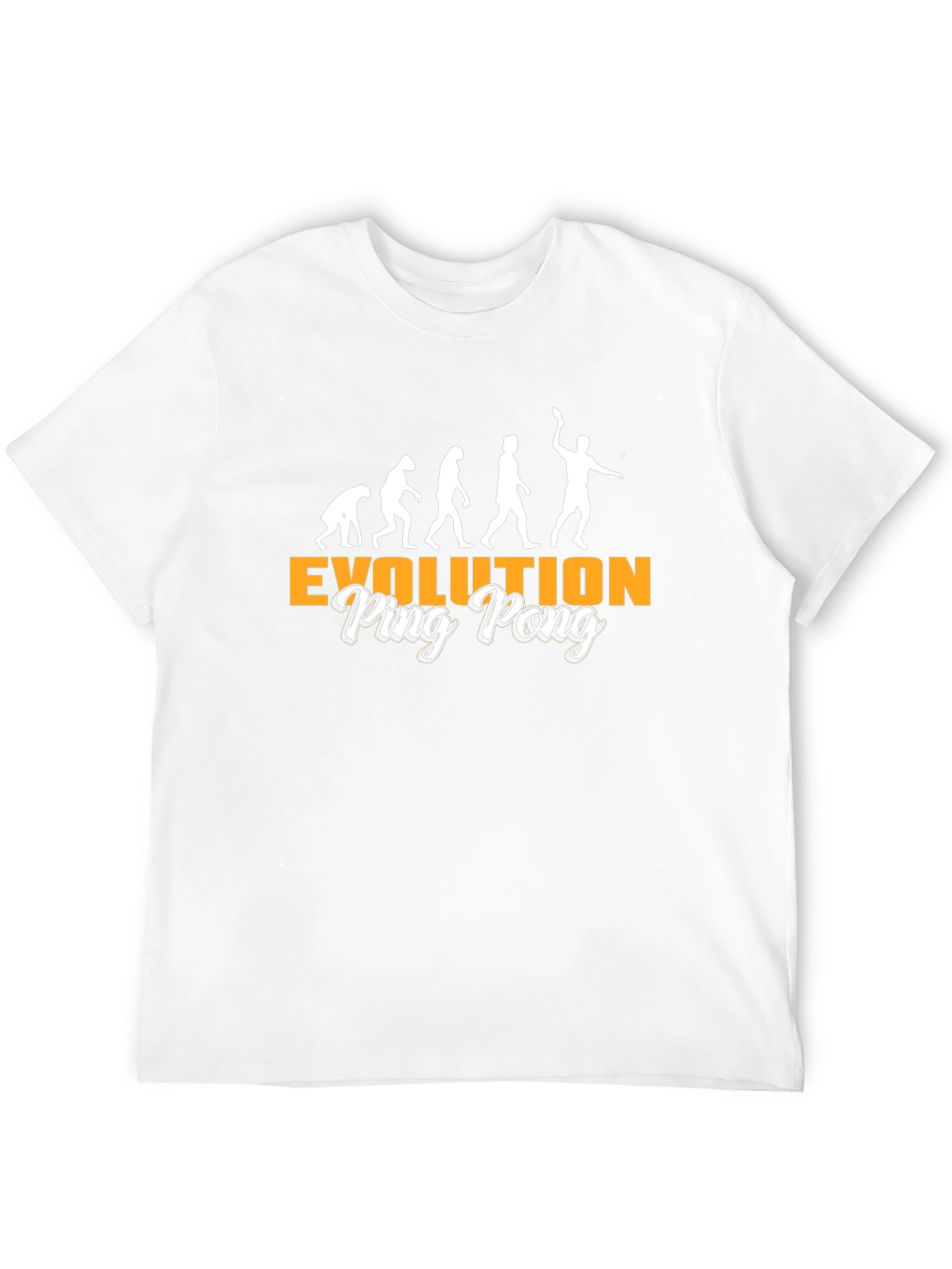 Evolution of Ping Pong Black T-Shirt