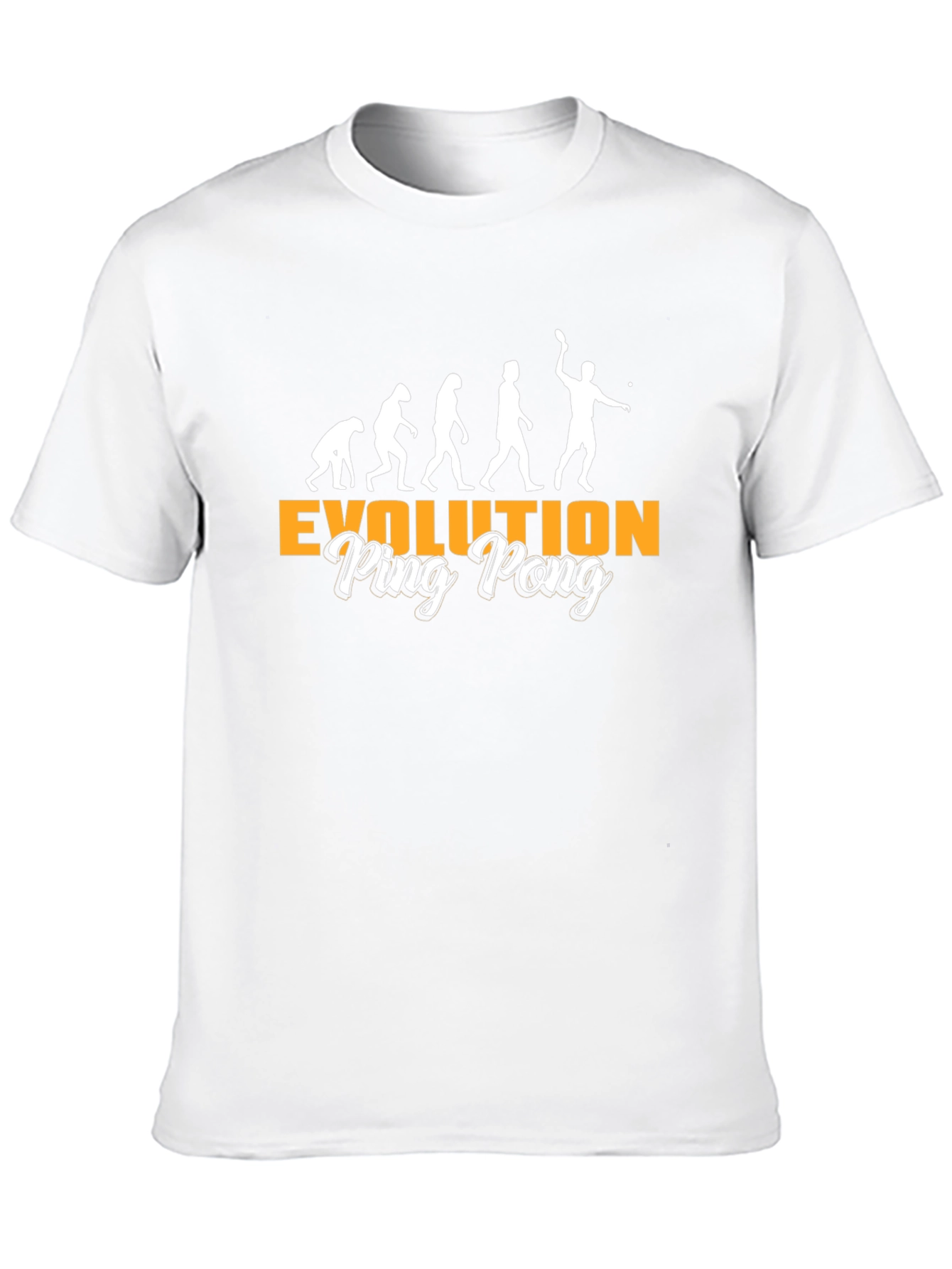 Evolution of Ping Pong Black T-Shirt