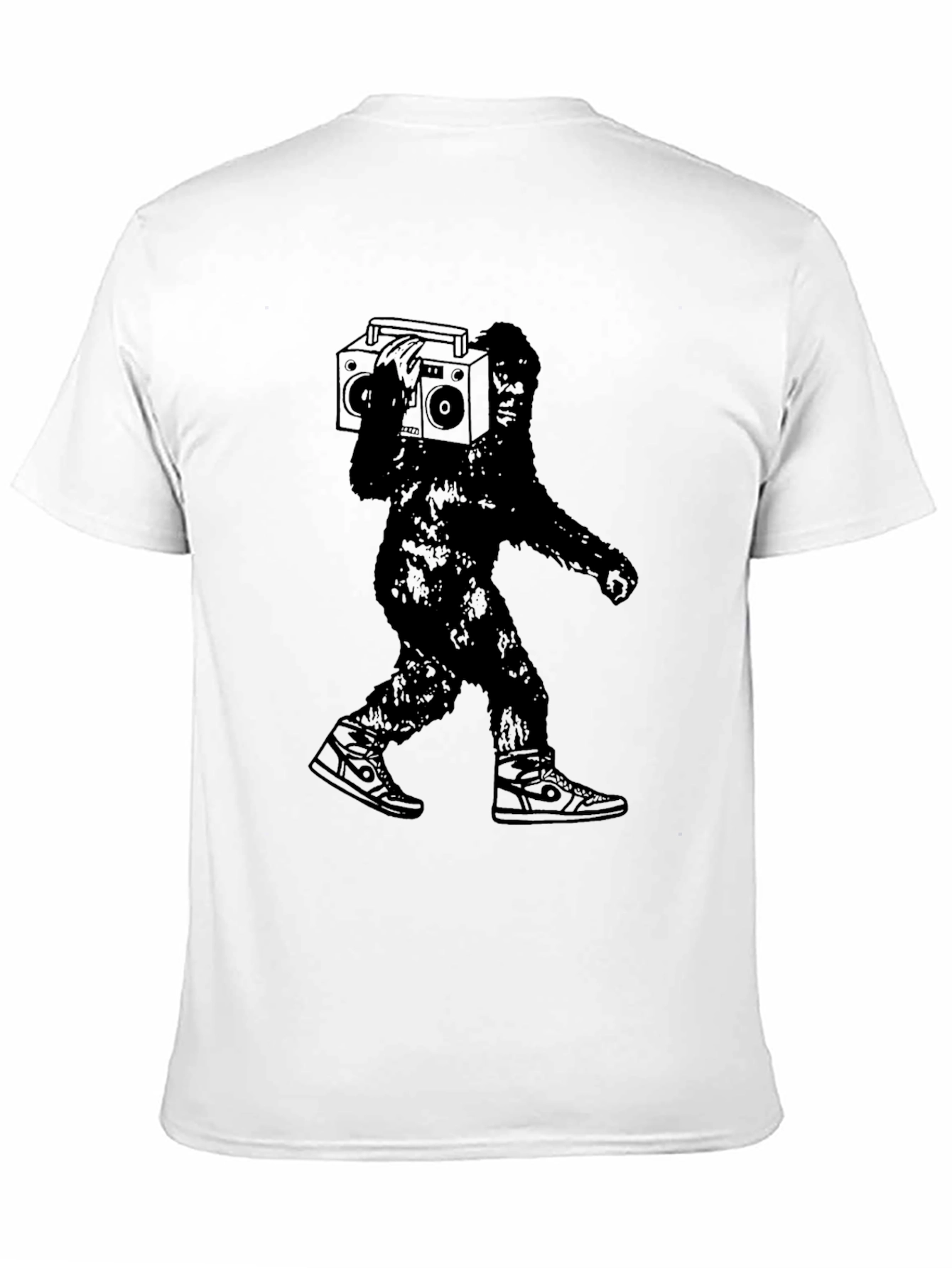 Sasquatch Boombox Graphic T-Shirt - Black