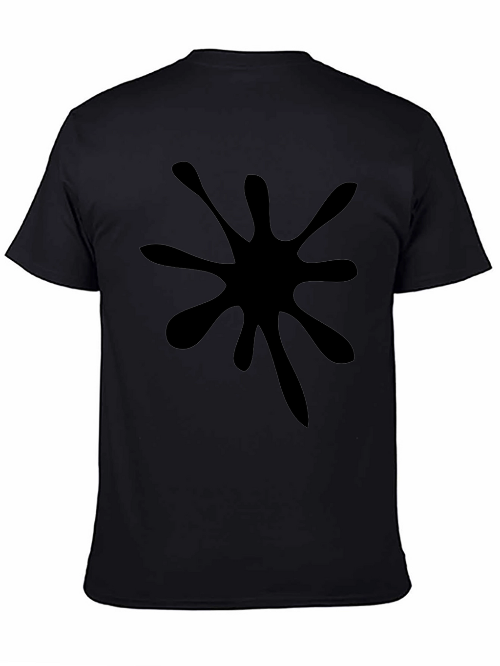 Black Splatter Graphic Tee - Mens Casual Top