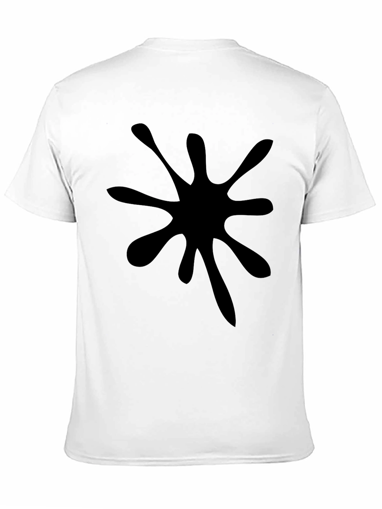 Black Splatter Graphic Tee - Mens Casual Top