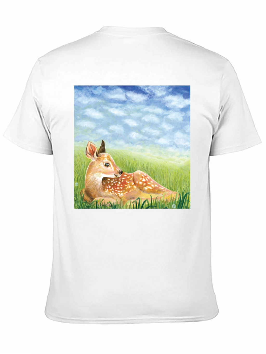 Deer Scene Graphic Tee - Nature Lovers T-Shirt