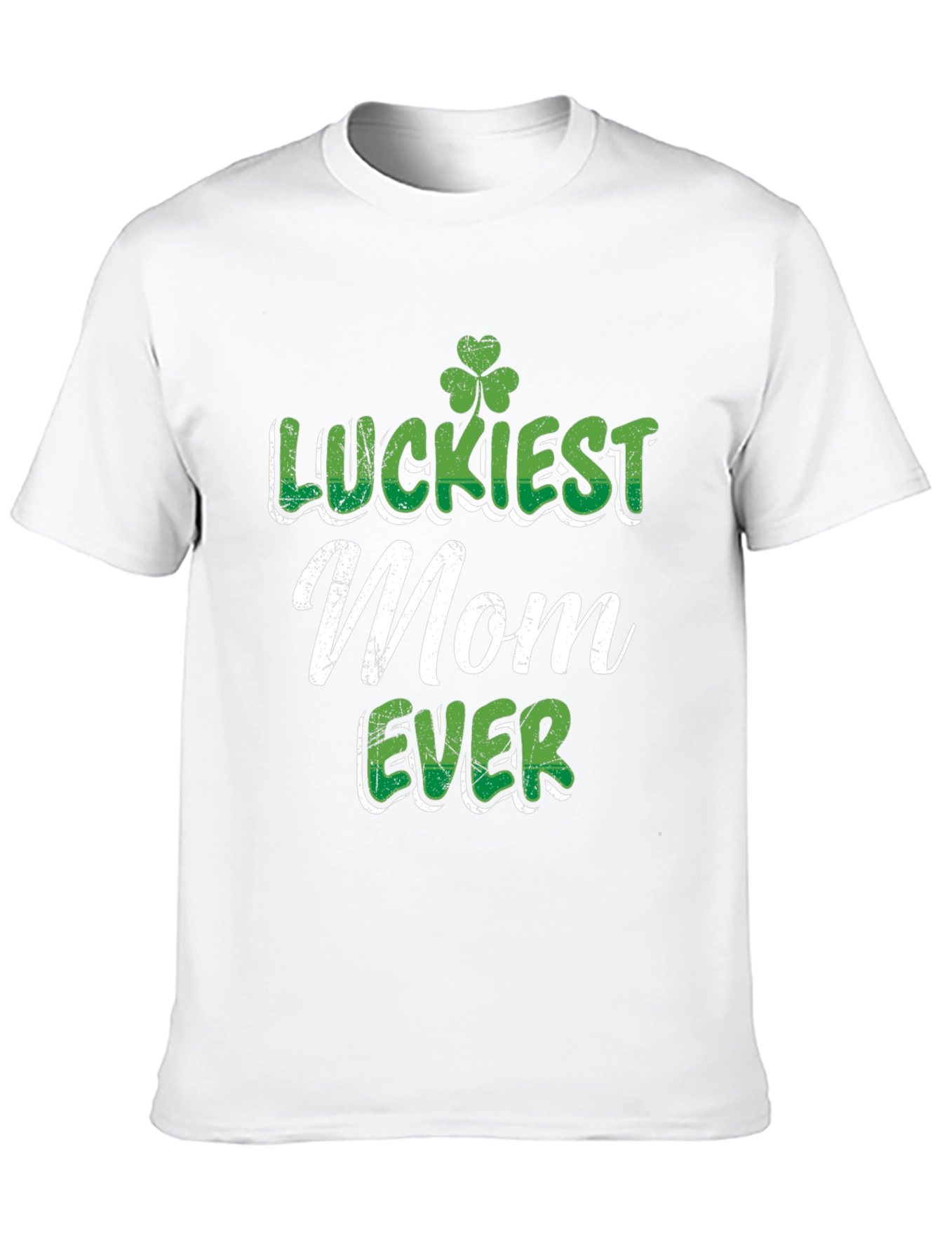 Luckiest Mom Ever St. Patricks Day Graphic Tee