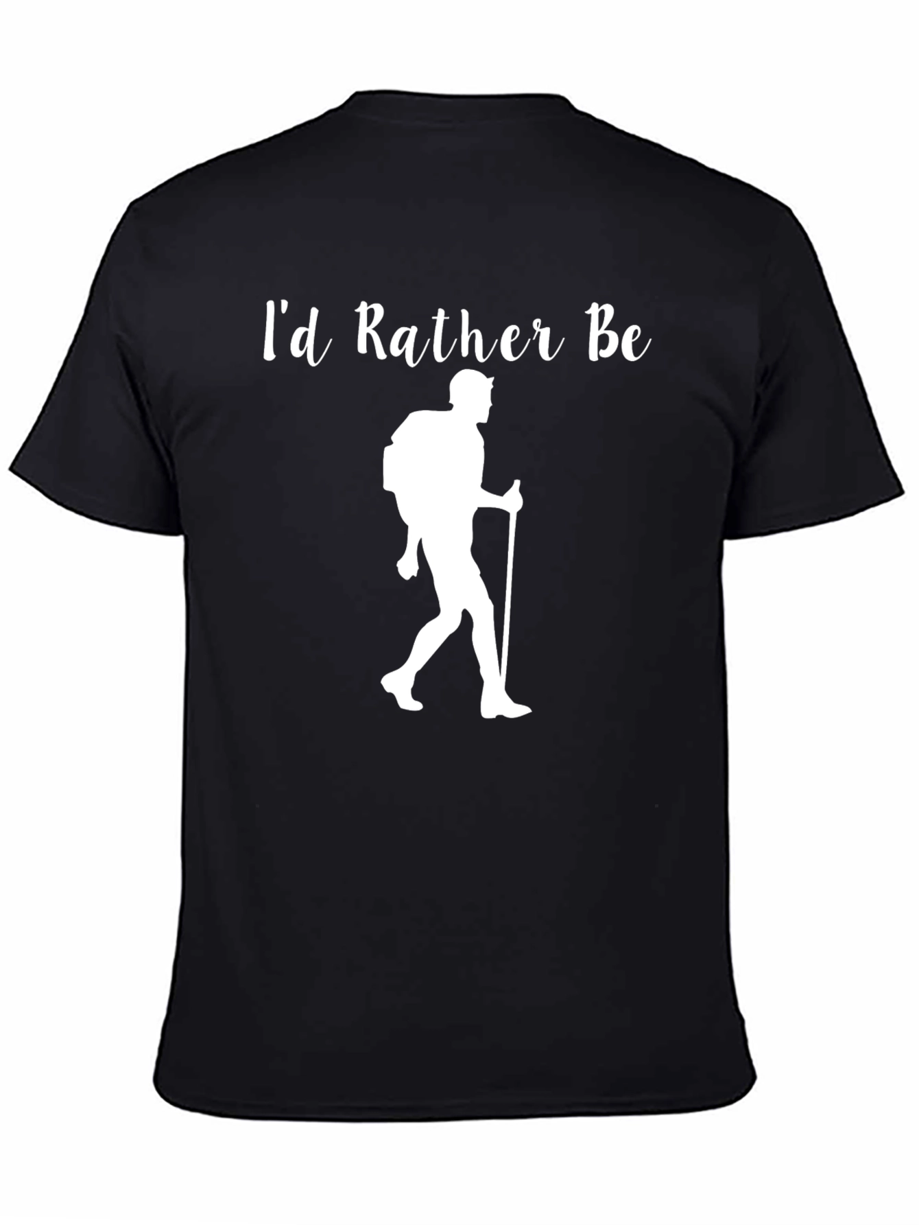 Id Rather Be Hiking T-Shirt - Black