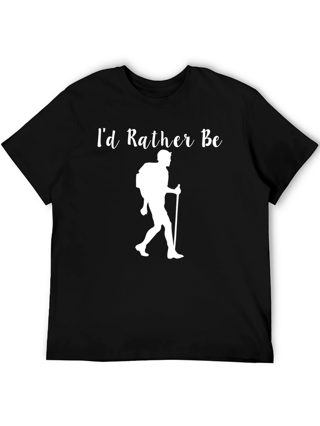 Id Rather Be Hiking T-Shirt - Black