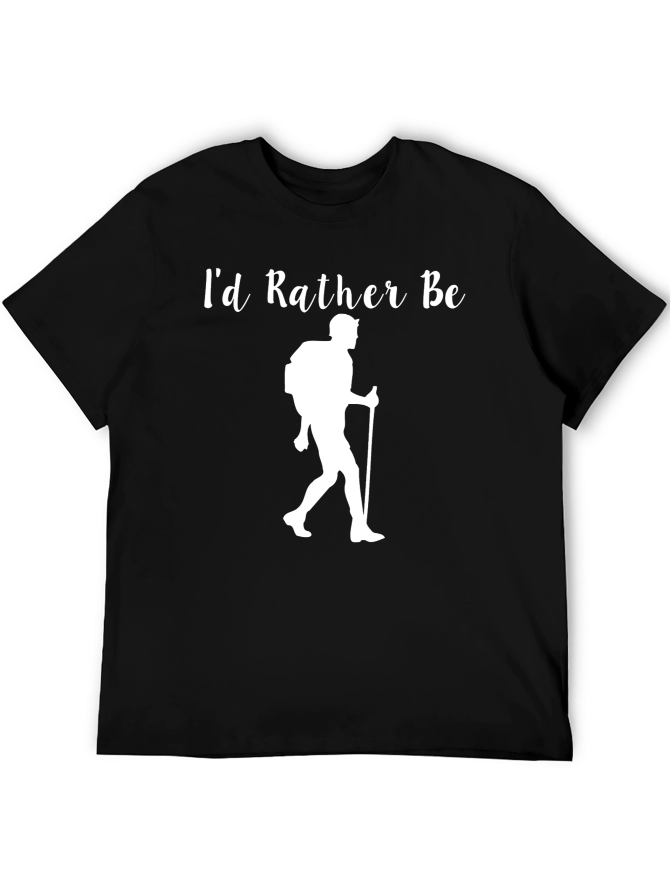 Id Rather Be Hiking T-Shirt - Black