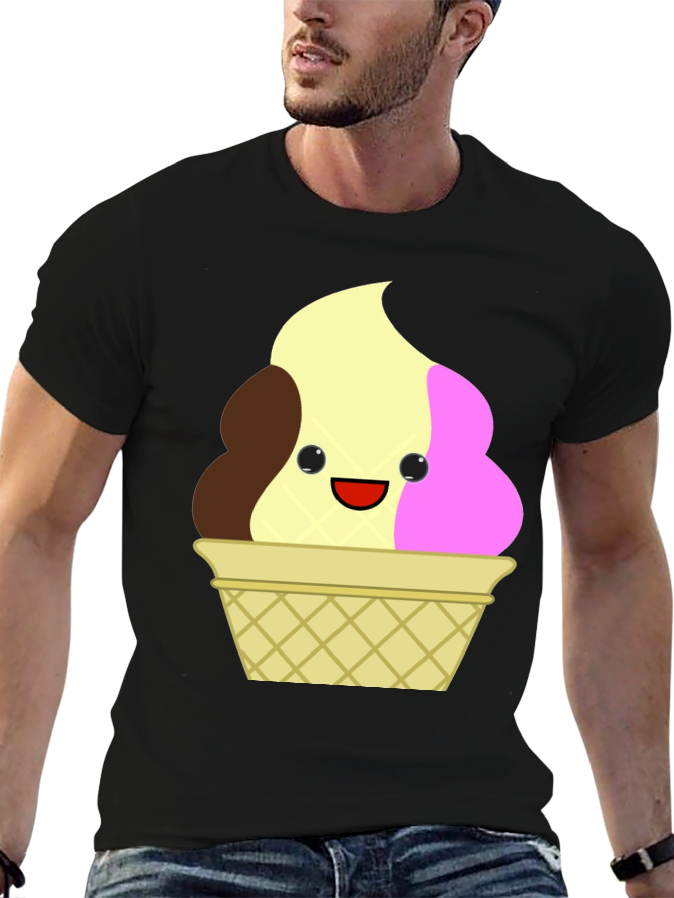 Cute Ice Cream Cone Graphic Tee