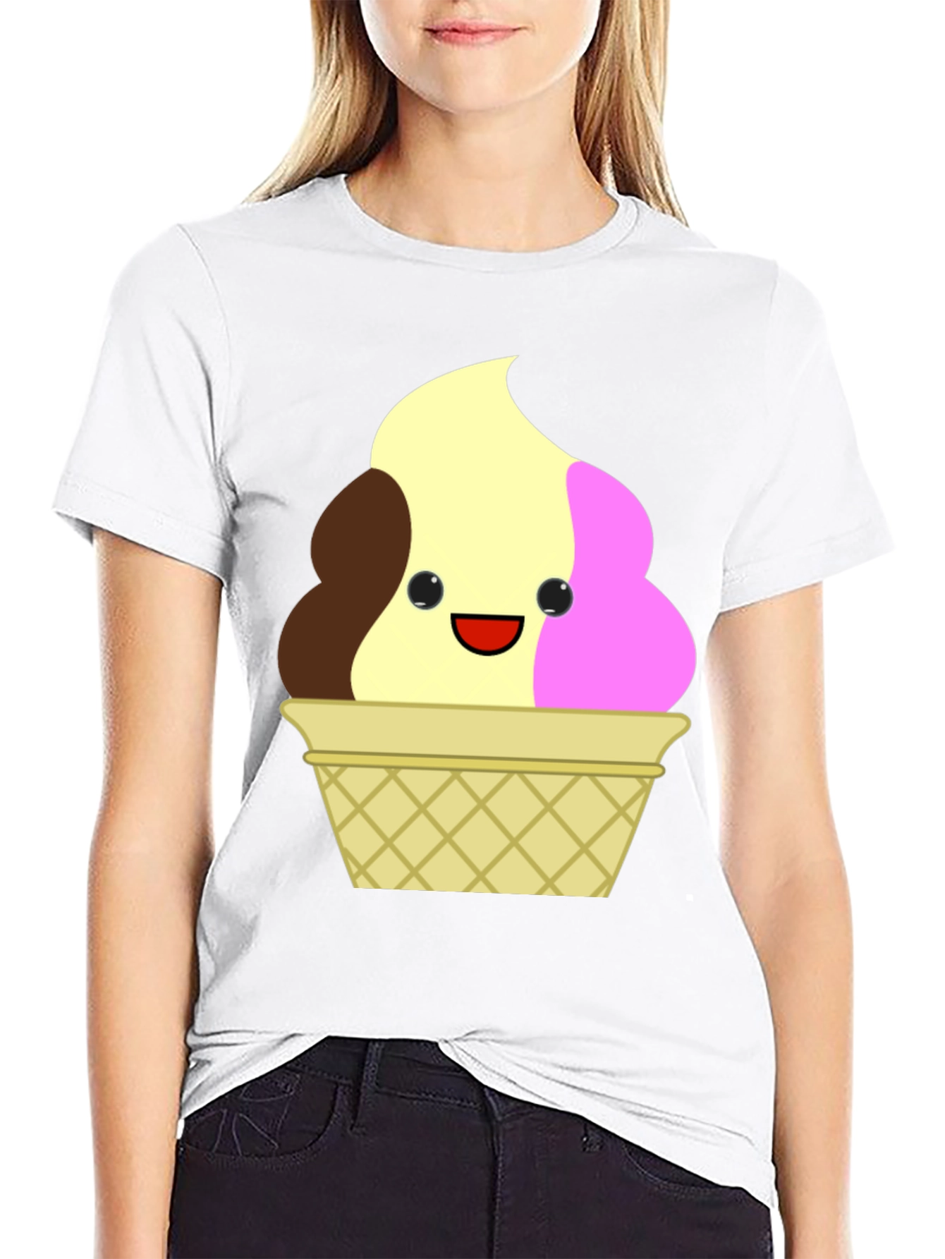 Cute Ice Cream Cone Graphic Tee
