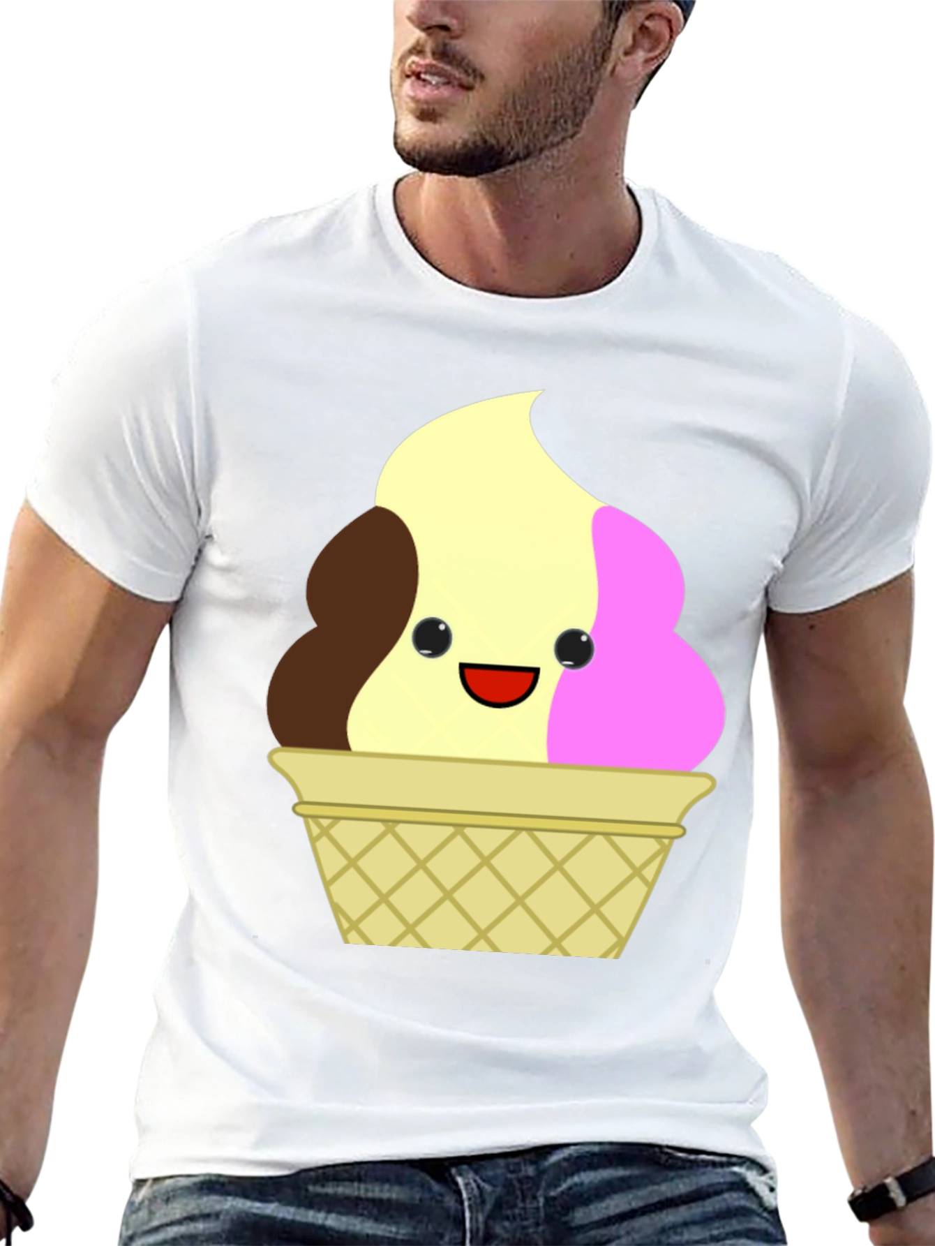 Cute Ice Cream Cone Graphic Tee