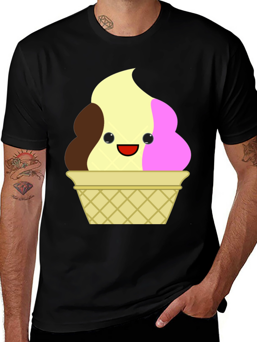 Cute Ice Cream Cone Graphic Tee