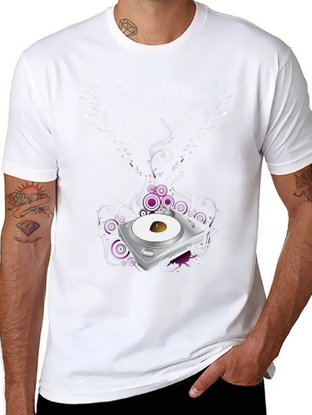 DJ Turntable Graphic Tee - Cool Music Lover T-Shirt