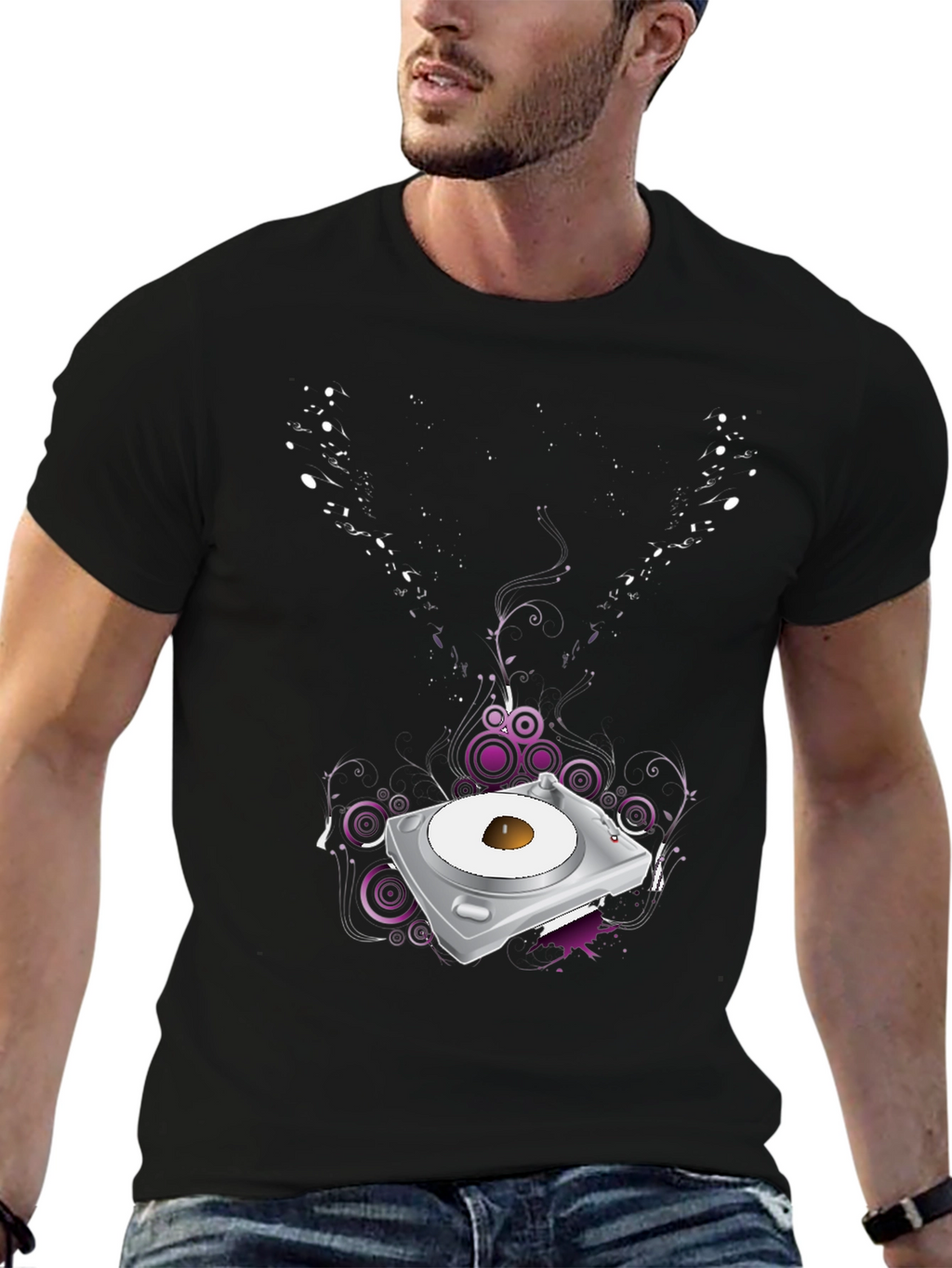 DJ Turntable Graphic Tee - Cool Music Lover T-Shirt