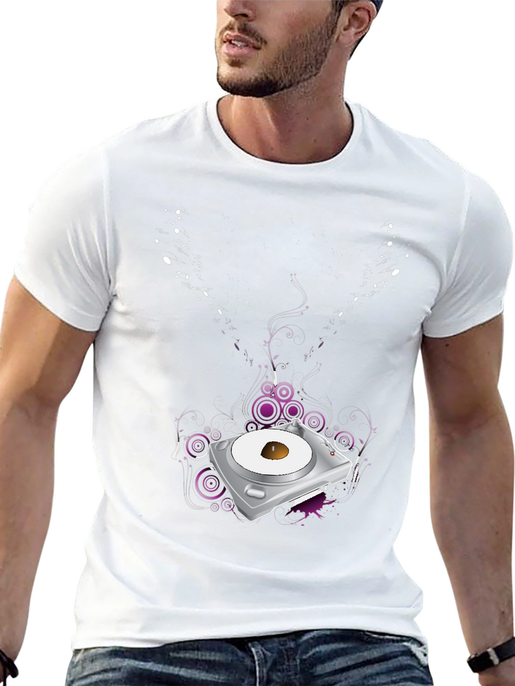 DJ Turntable Graphic Tee - Cool Music Lover T-Shirt