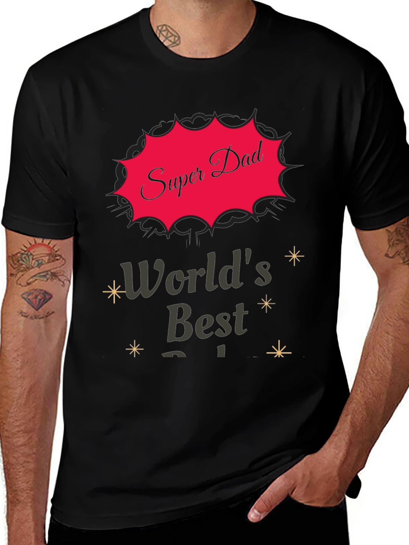 Super Dad T-Shirt - Worlds Best Father Tee