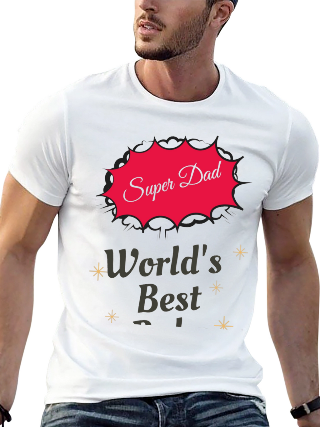 Super Dad T-Shirt - Worlds Best Father Tee