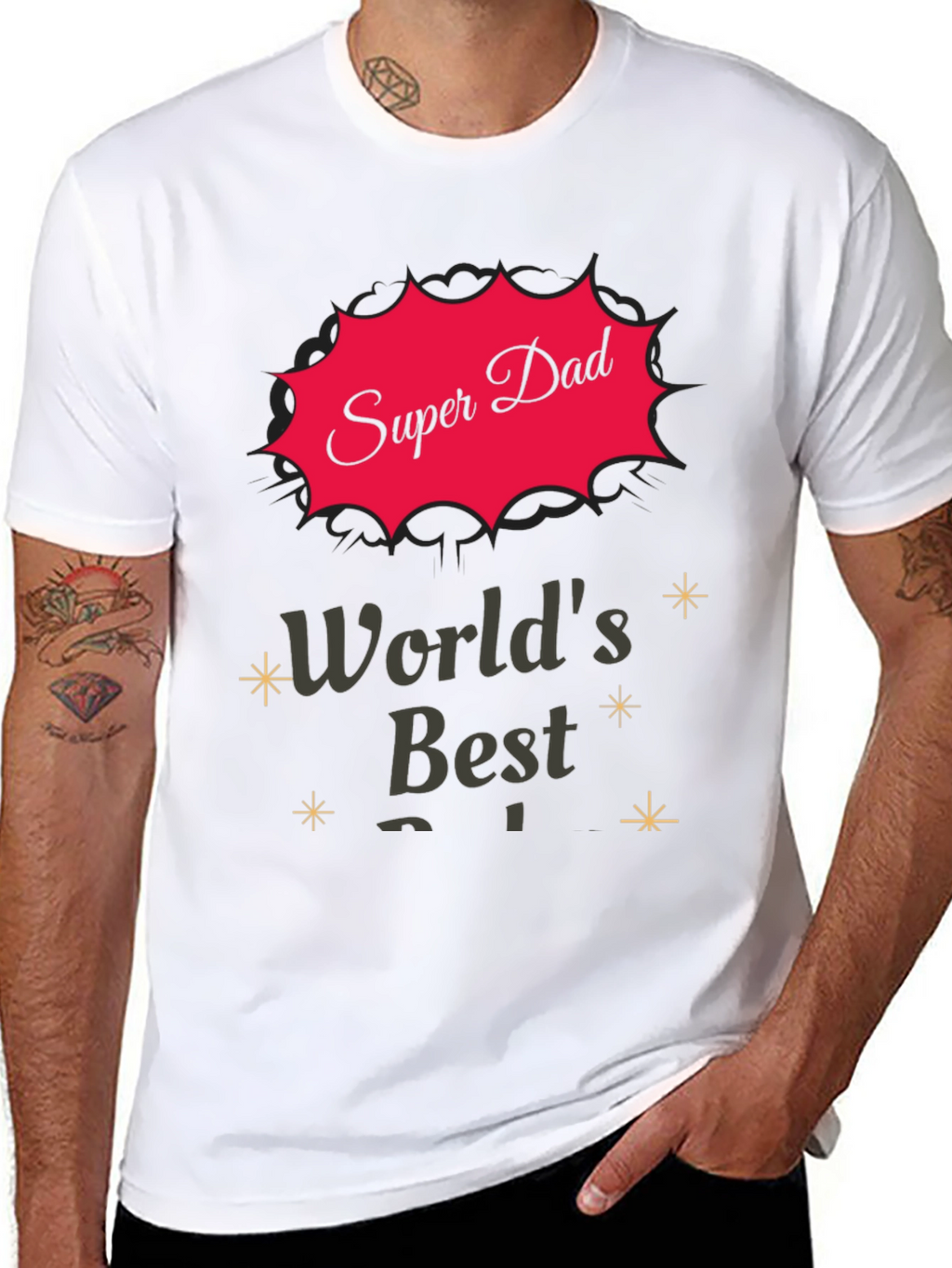 Super Dad T-Shirt - Worlds Best Father Tee