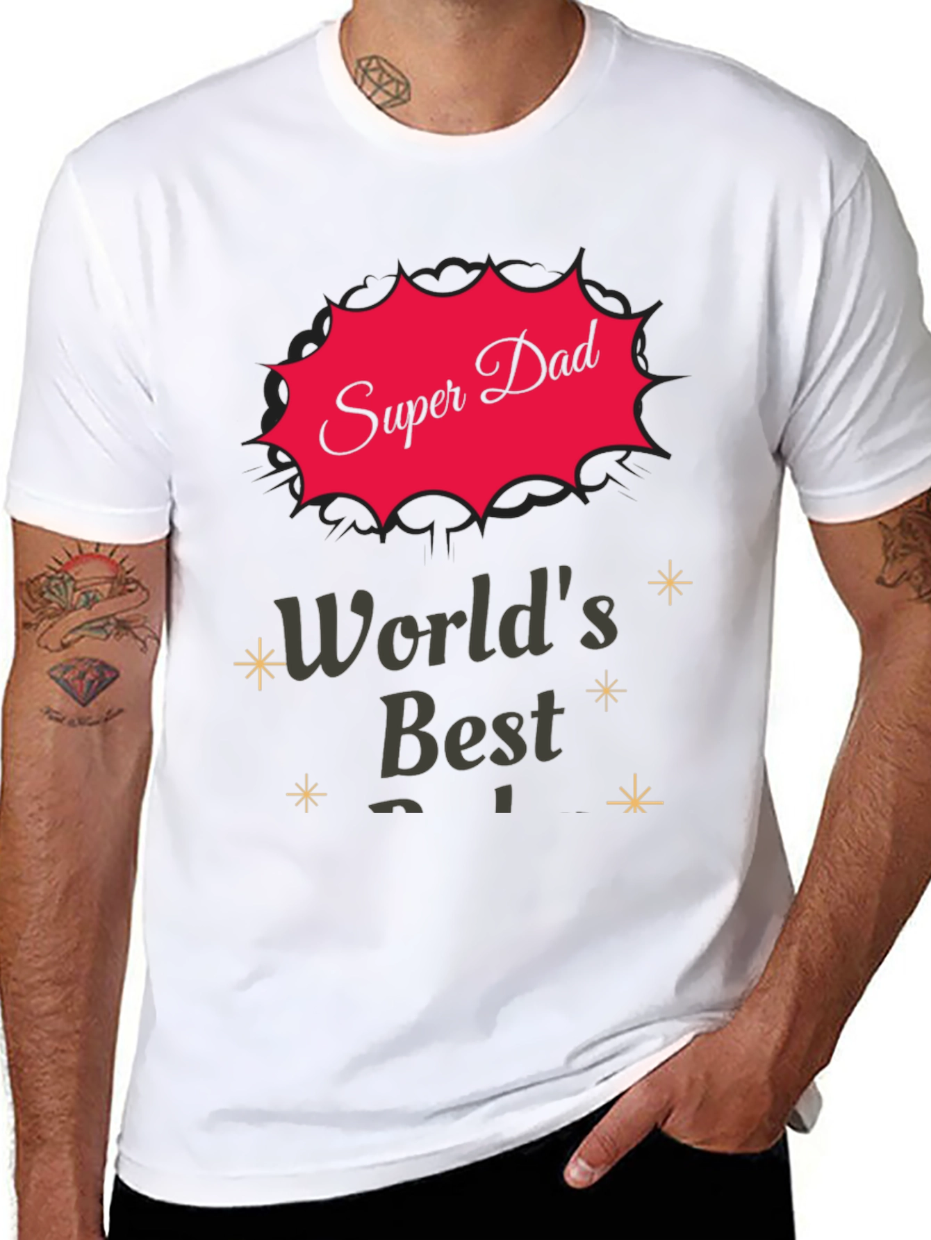 Super Dad T-Shirt - Worlds Best Father Tee