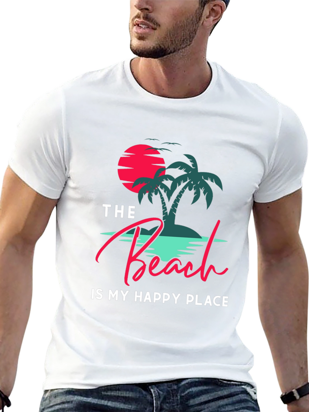 Beach Is My Happy Place Graphic Tee