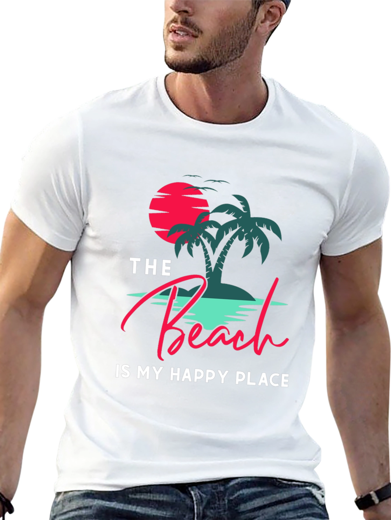 Beach Is My Happy Place Graphic Tee