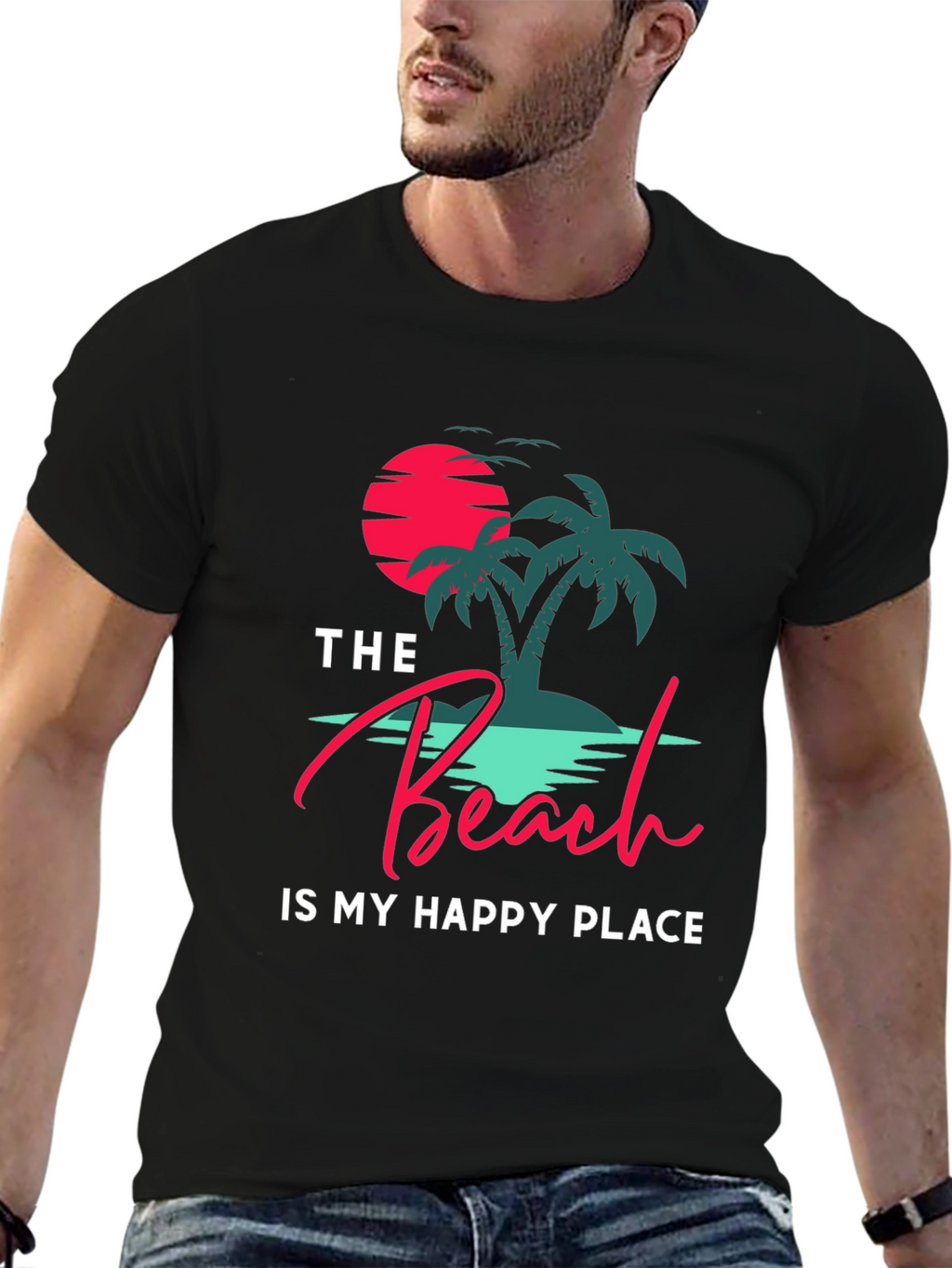 Beach Is My Happy Place Graphic Tee
