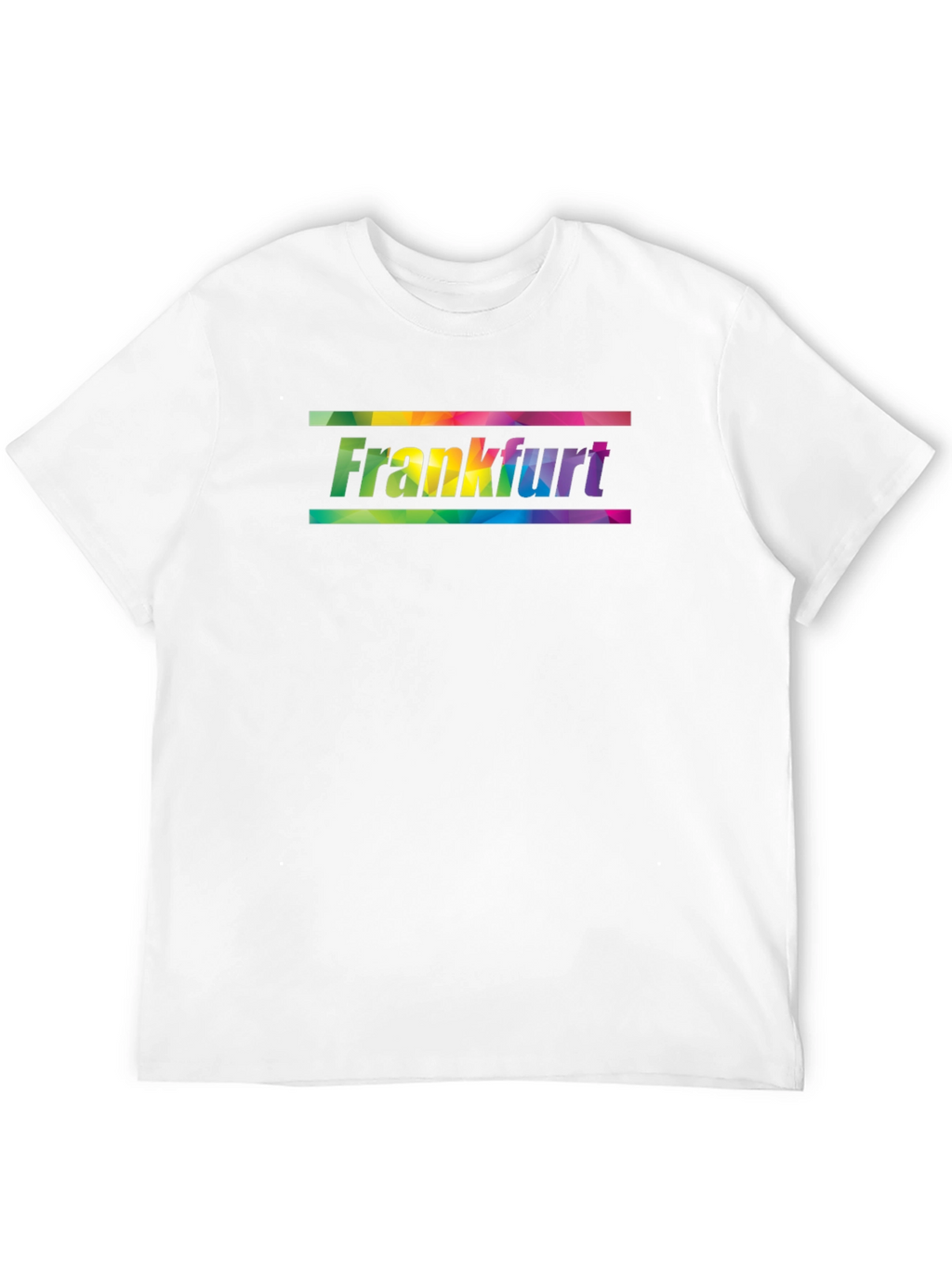 Frankfurt Rainbow Graphic Black T-Shirt
