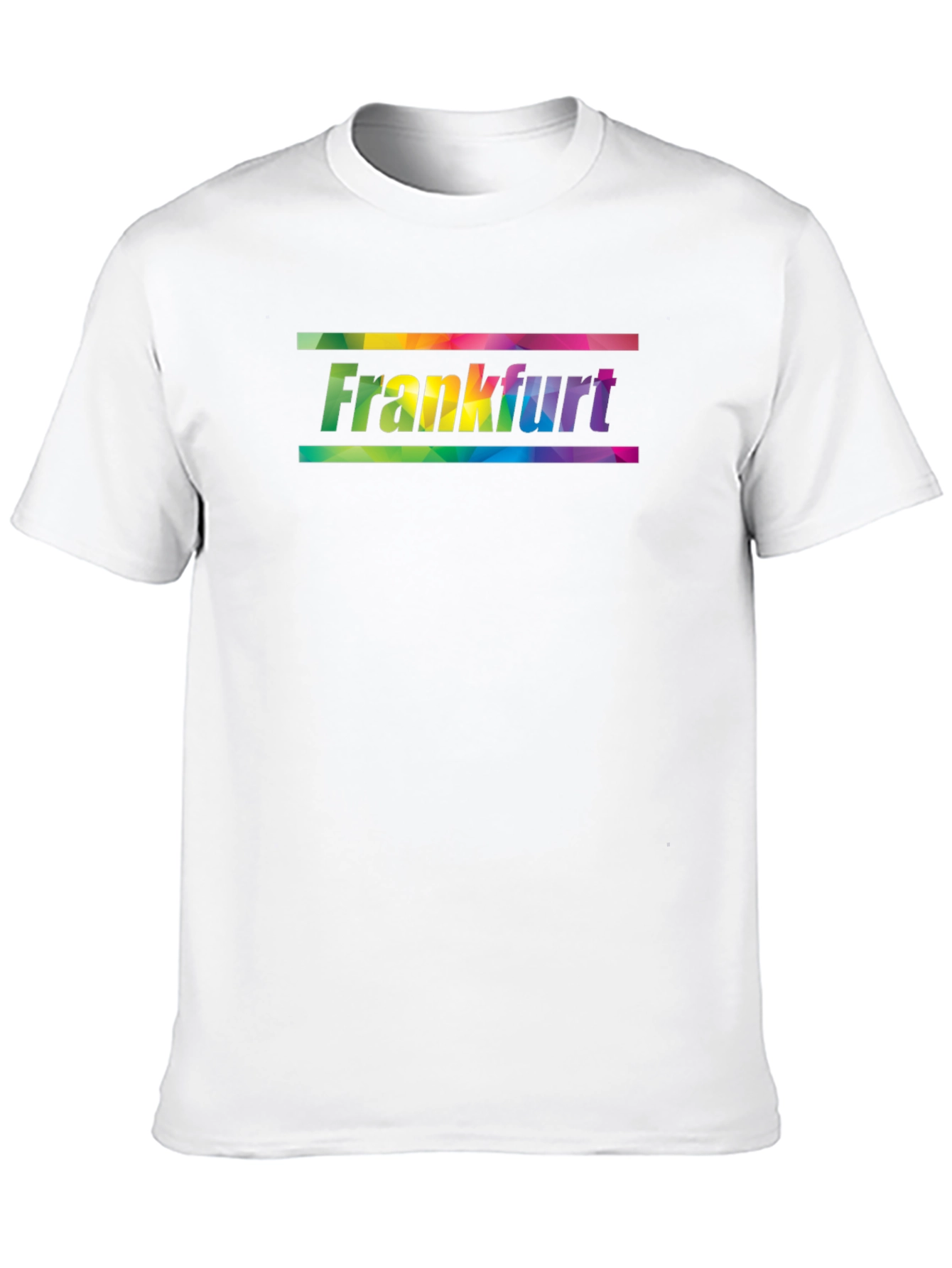Frankfurt Rainbow Graphic Black T-Shirt