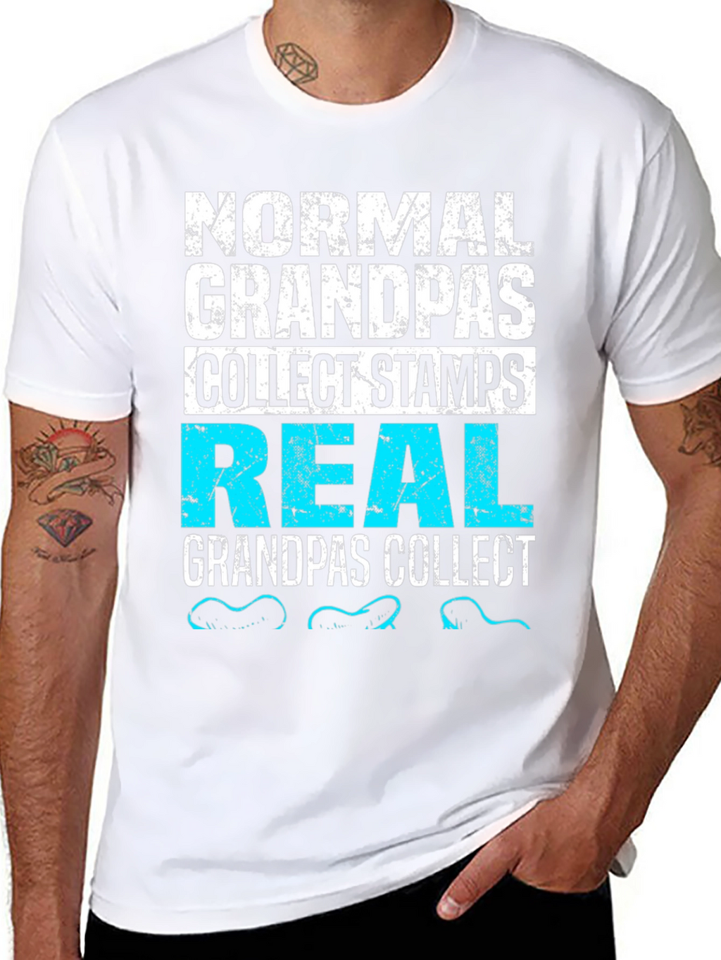 Normal Grandpas Collect Stamps T-Shirt